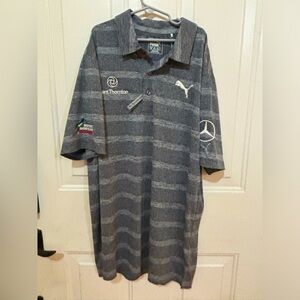 NEW Puma Golf Polo - Rickie Fowler Sponsor Logos - Sz M